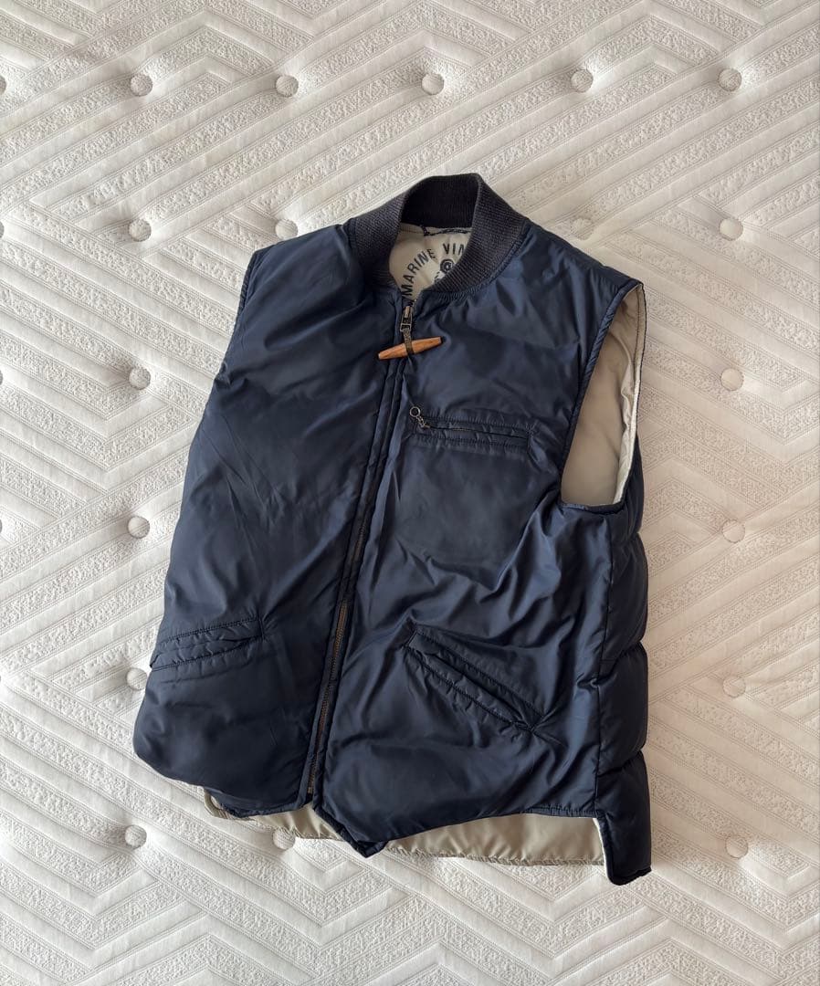 45RPM ダウンベスト 2 MARINE vintage umi NAVY