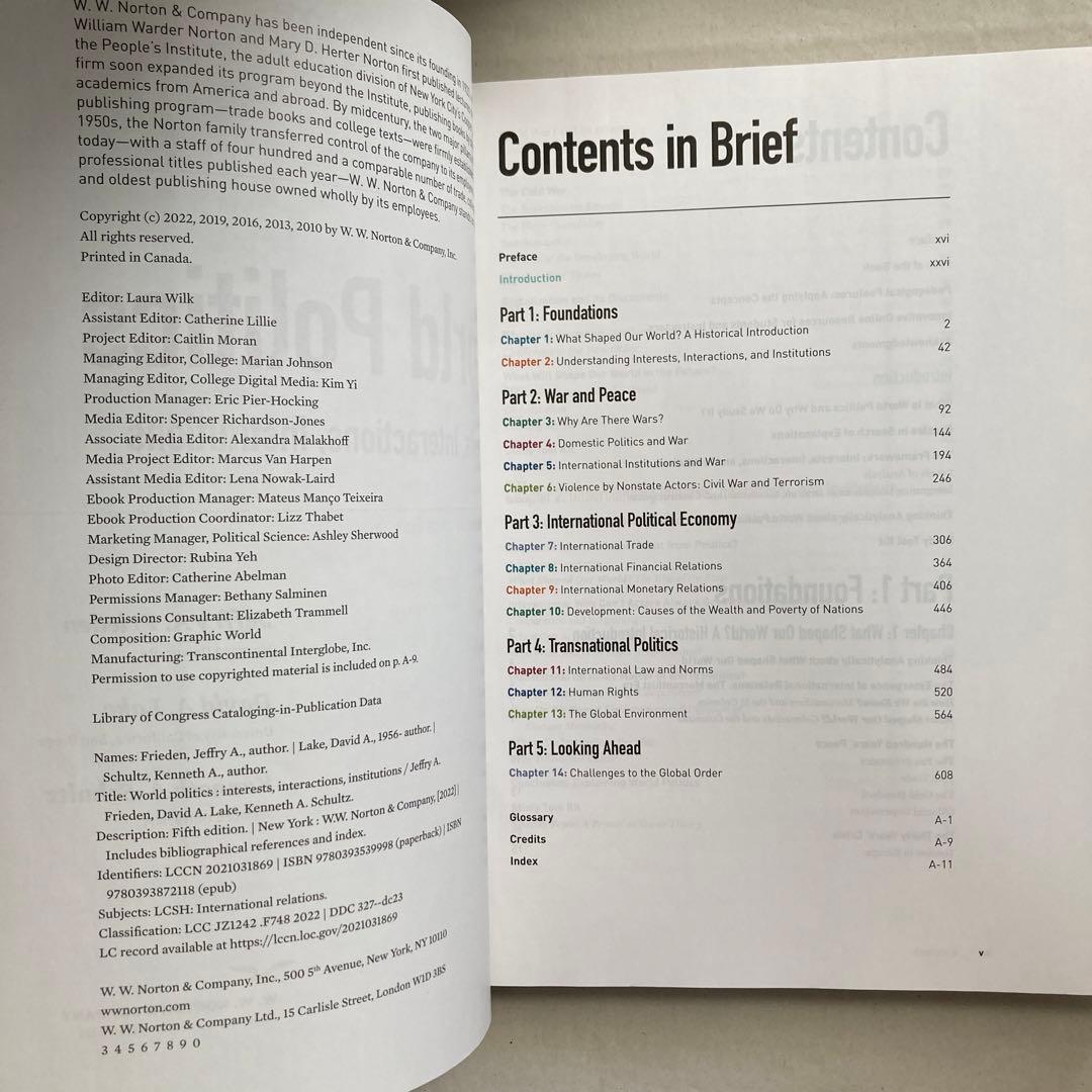World Politics 5th edition 洋書　英語　匿名配送