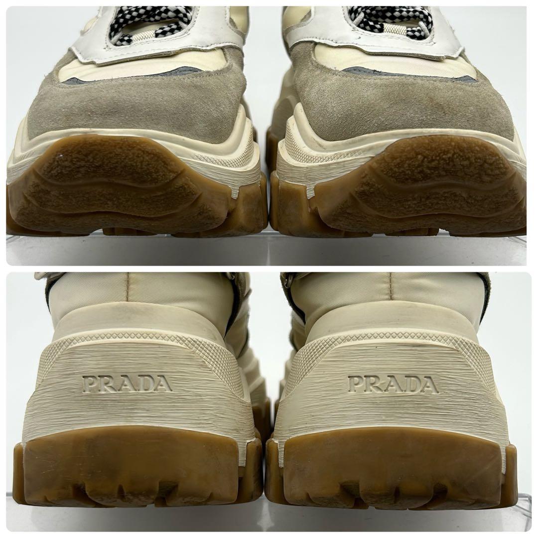 プラダ　PRADA ペガサス　スニーカー　厚底