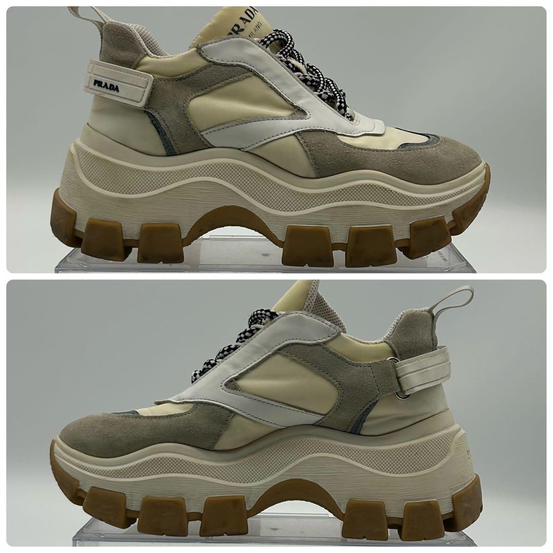 プラダ　PRADA ペガサス　スニーカー　厚底
