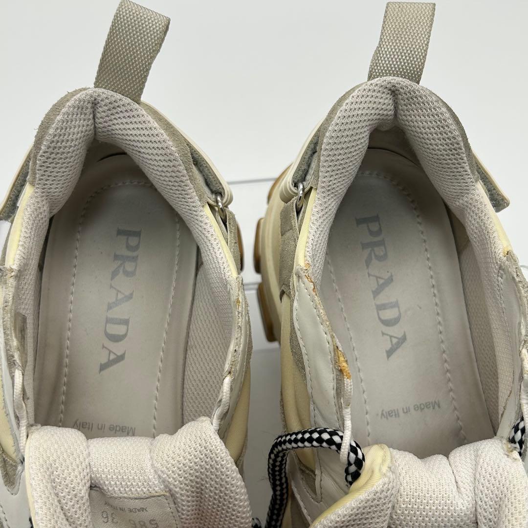 プラダ　PRADA ペガサス　スニーカー　厚底