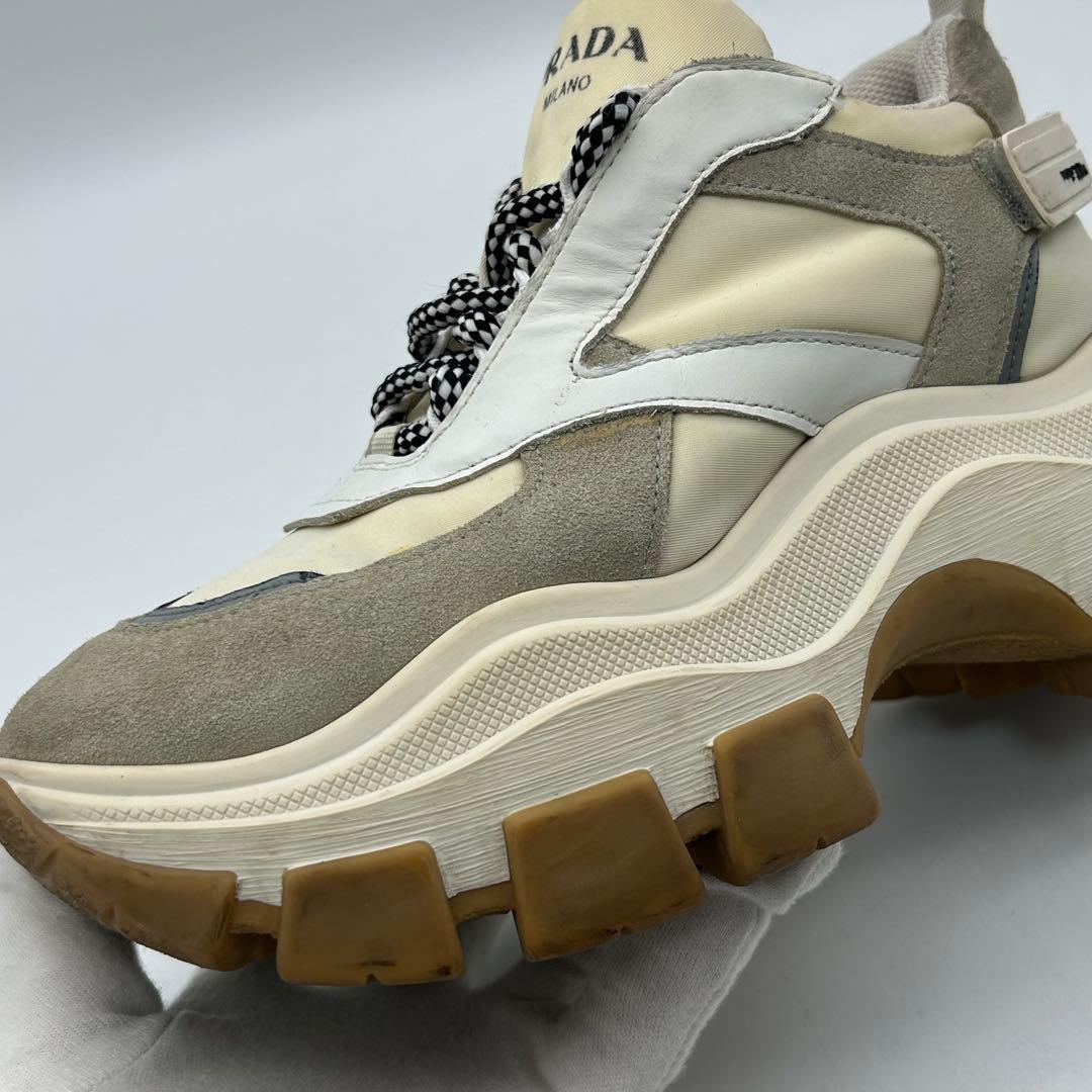 プラダ　PRADA ペガサス　スニーカー　厚底