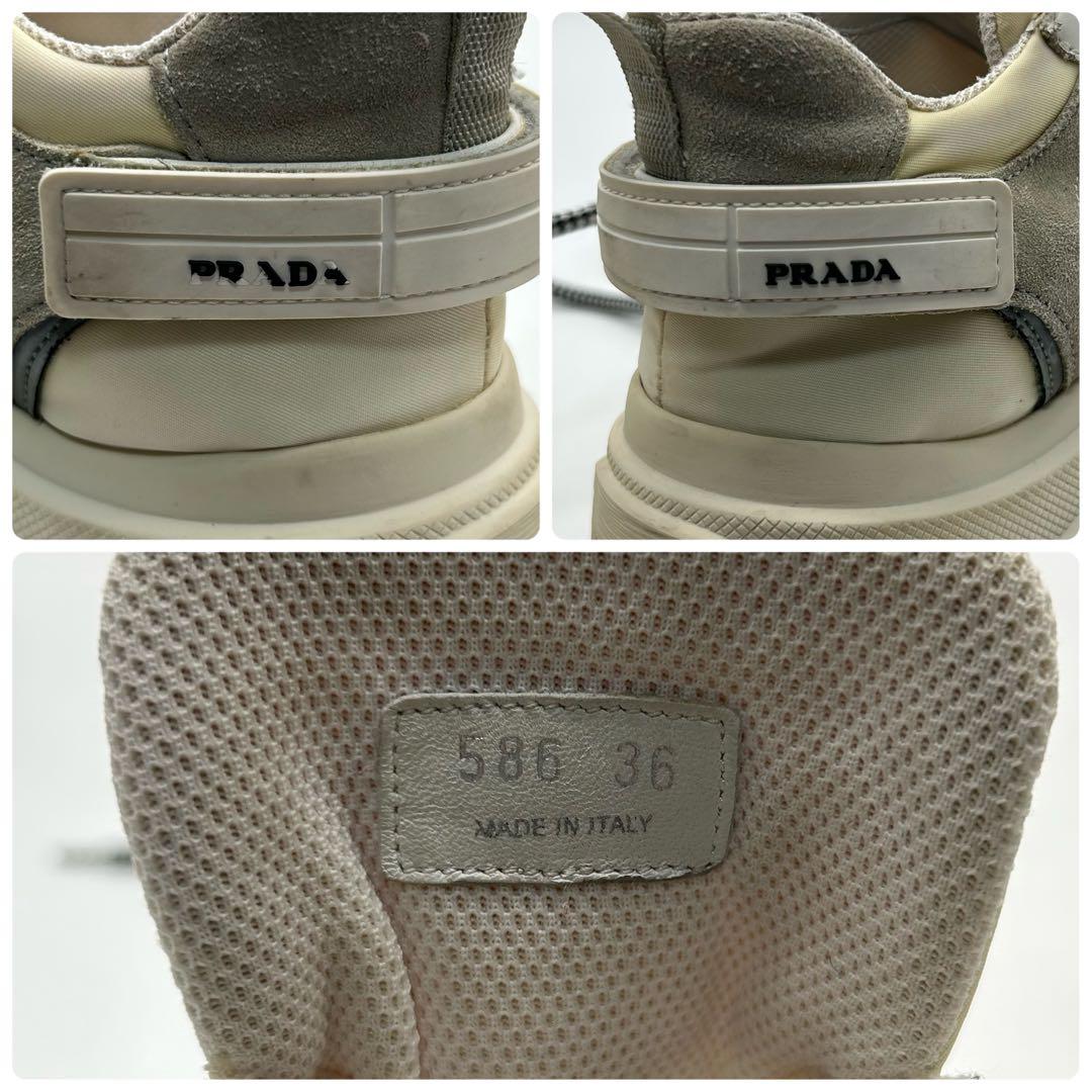 プラダ　PRADA ペガサス　スニーカー　厚底