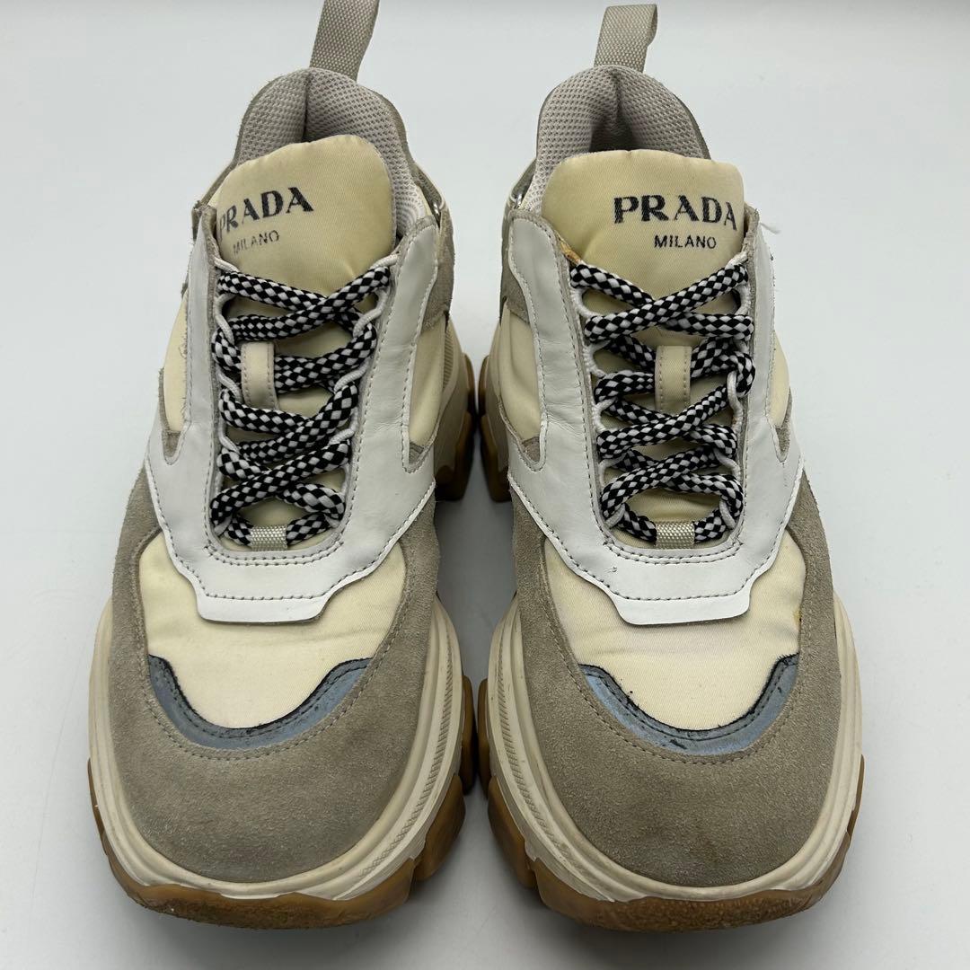 プラダ　PRADA ペガサス　スニーカー　厚底