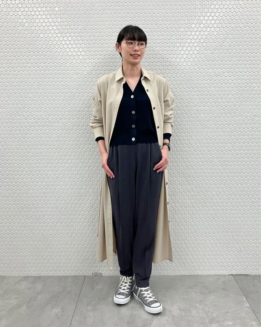 SOEJU ソフトオックスシャツワンピース　XS ベージュ