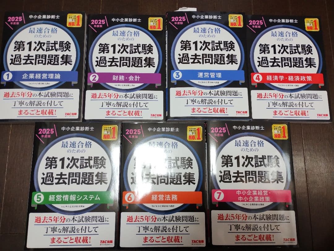 第1次試験過去問題集 2025　7冊セット