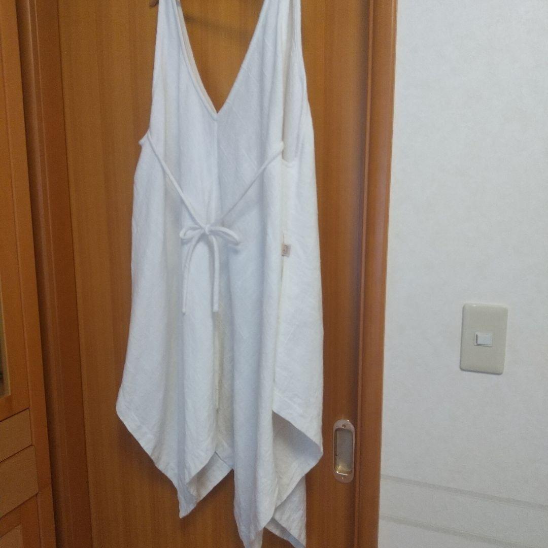 うさとの服ベスト　ヘンプコットン生成りサイズ4