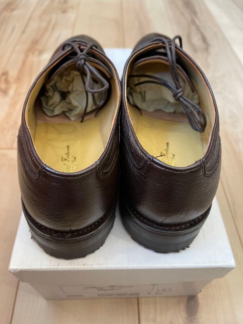 英国製ロイドフットウェア ダークブラウンディアスキン Uチップ UK8.5E