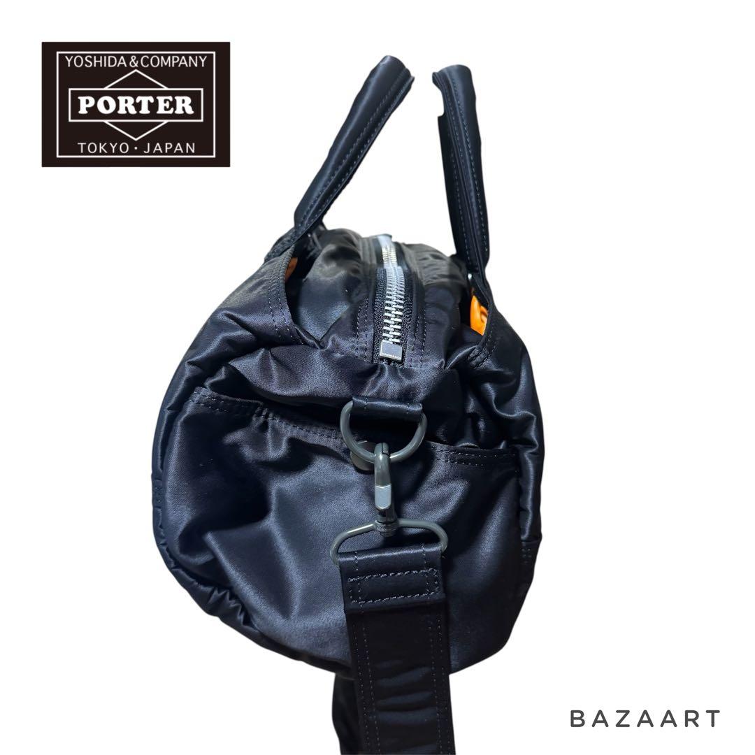 PORTER ポーター タンカー 2WAY ミニドラムバッグ 黒ブラックダッフル