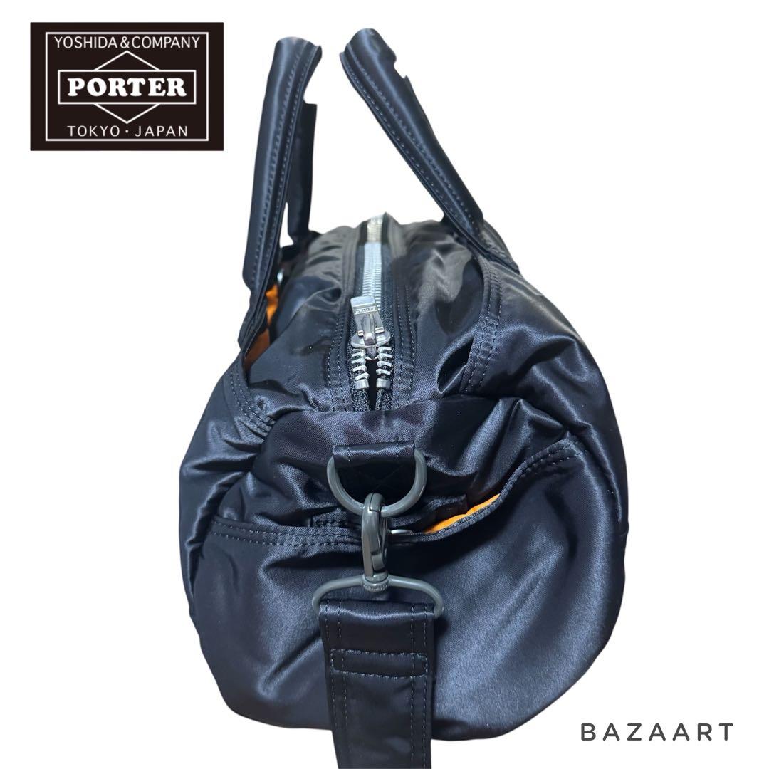PORTER ポーター タンカー 2WAY ミニドラムバッグ 黒ブラックダッフル