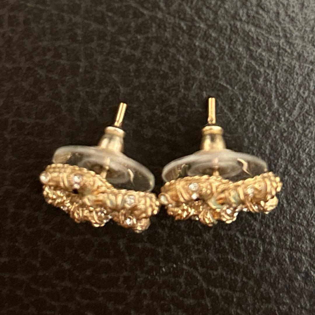 CHANEL シャネル ピアス ココマーク ラインストーン