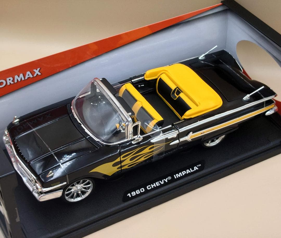 1/18 シェビーインパラ 1960 ブラック/フレーム 1960 MM製
