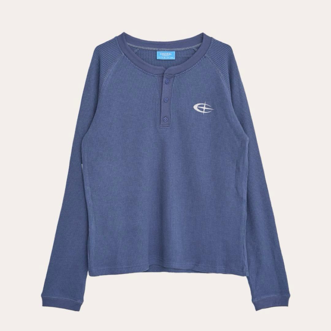 King Gnu CEN+RAL WUFFLE L/S TEE ブルーグレイ M