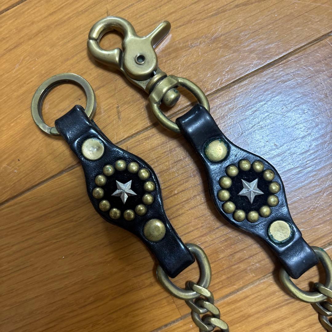 キャリー スタッズ付きウォレットチェーン