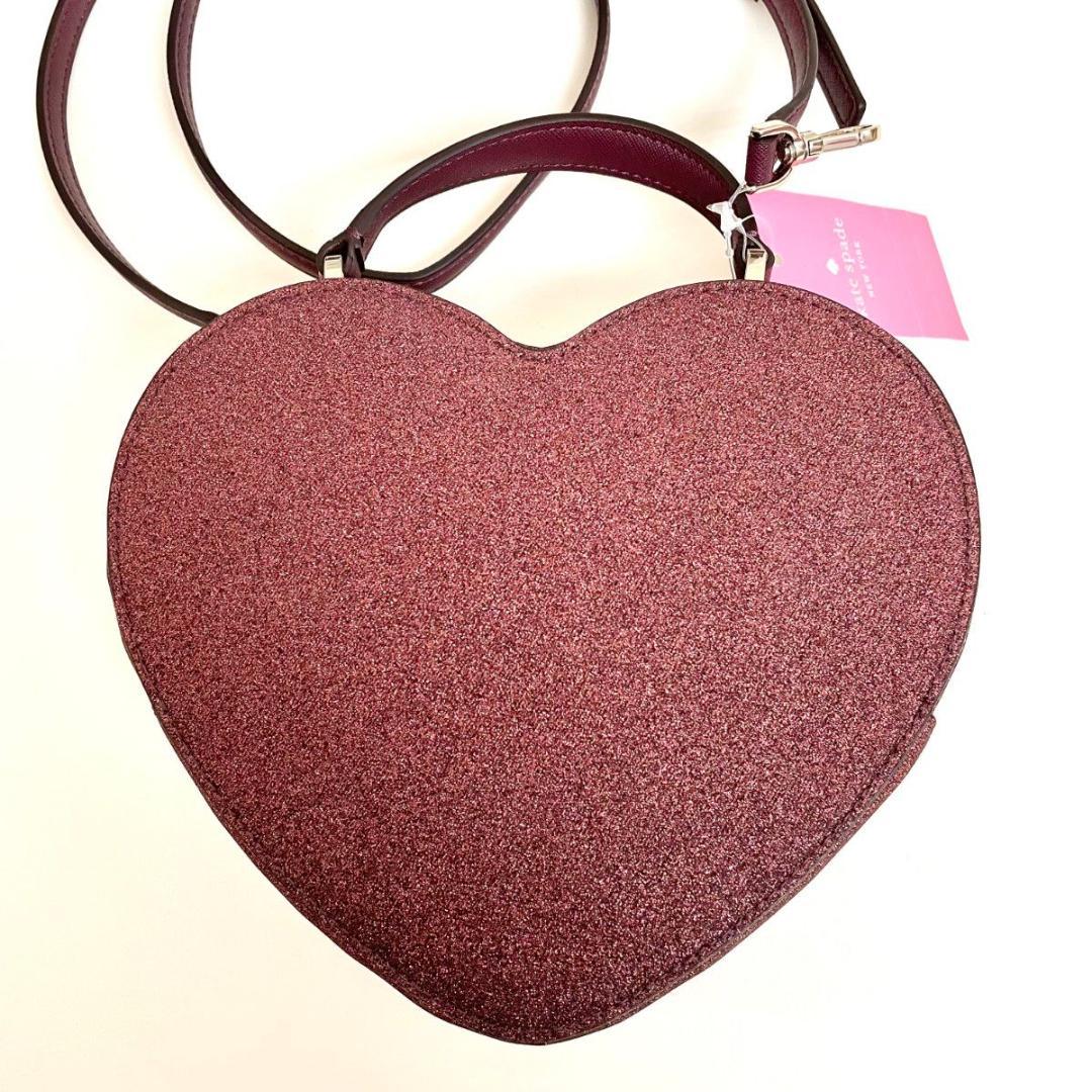 N*中様 ケイトスペード ショルダーバッグ 斜め掛け ハート グリッター レディ