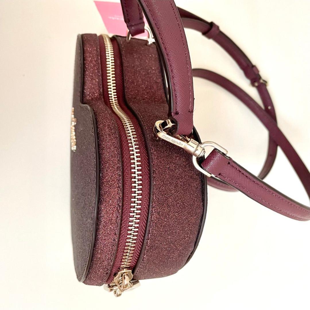 N*中様 ケイトスペード ショルダーバッグ 斜め掛け ハート グリッター レディ