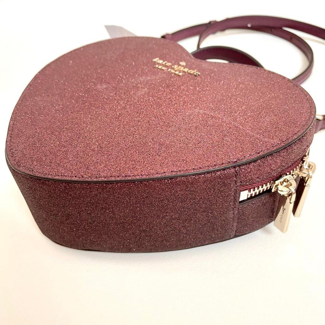 N*中様 ケイトスペード ショルダーバッグ 斜め掛け ハート グリッター レディ