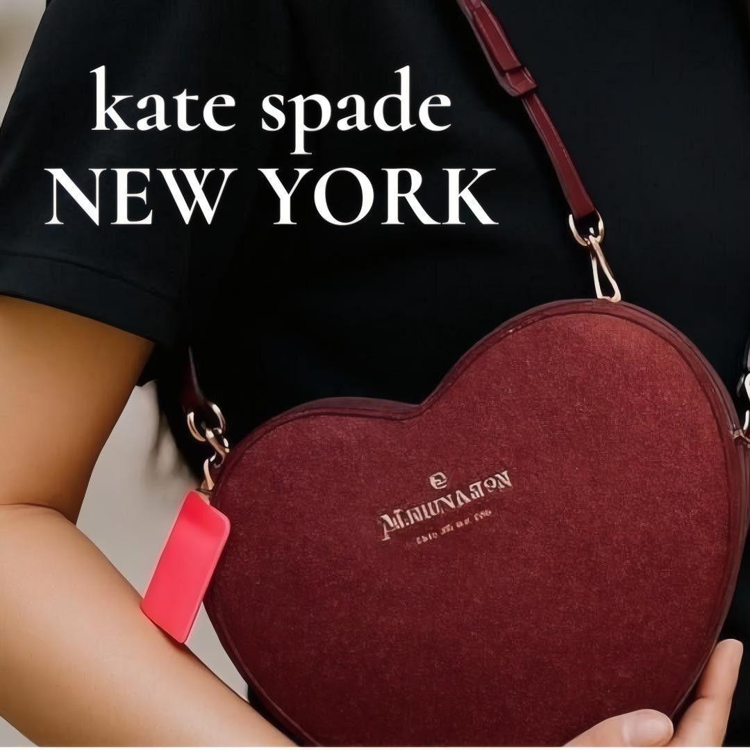 N*中様 ケイトスペード ショルダーバッグ 斜め掛け ハート グリッター レディ