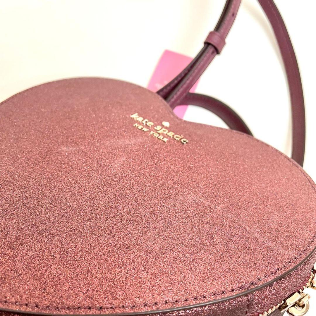 N*中様 ケイトスペード ショルダーバッグ 斜め掛け ハート グリッター レディ