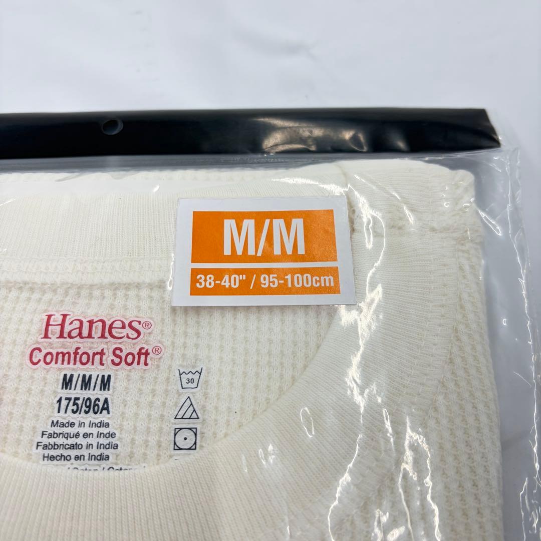Supreme/Hanes ボーンズサーマルクルー Mサイズ　白 ナチュラル