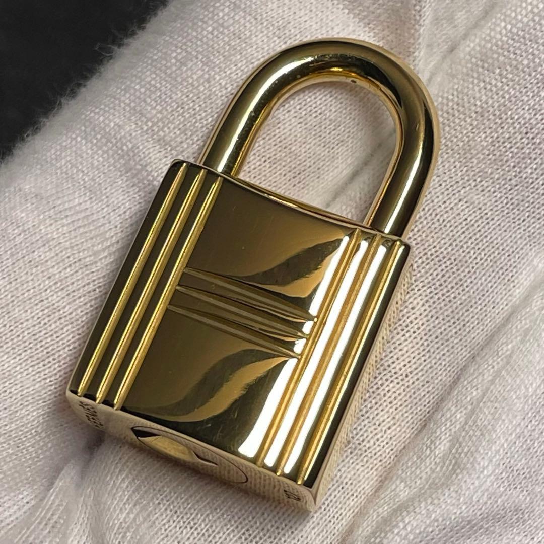 【美品】エルメス K24ゴールドメッキ パドロック カデナ リペア品 127番