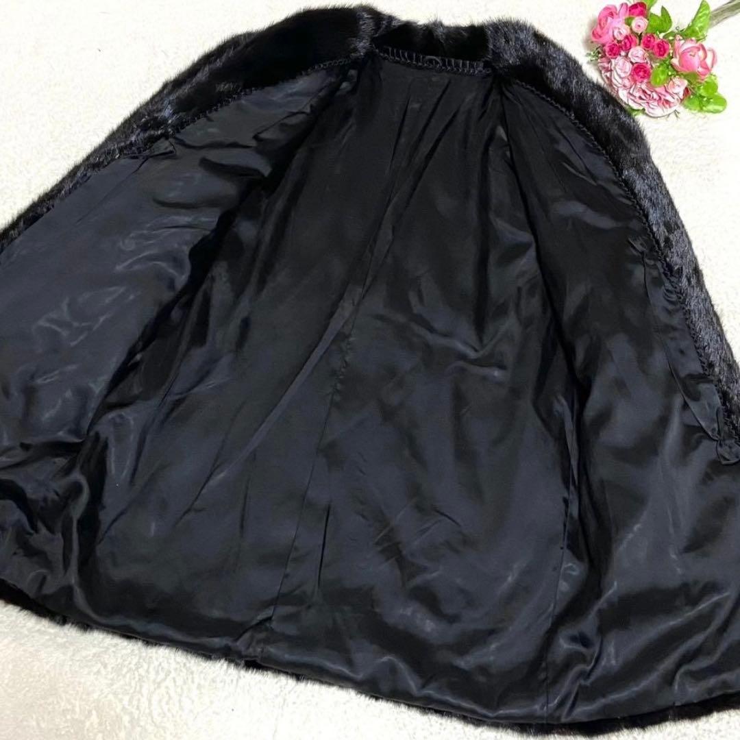 【大きいサイズ】 ミンク 本毛皮 コート サイズ2XL相当 毛並み◎