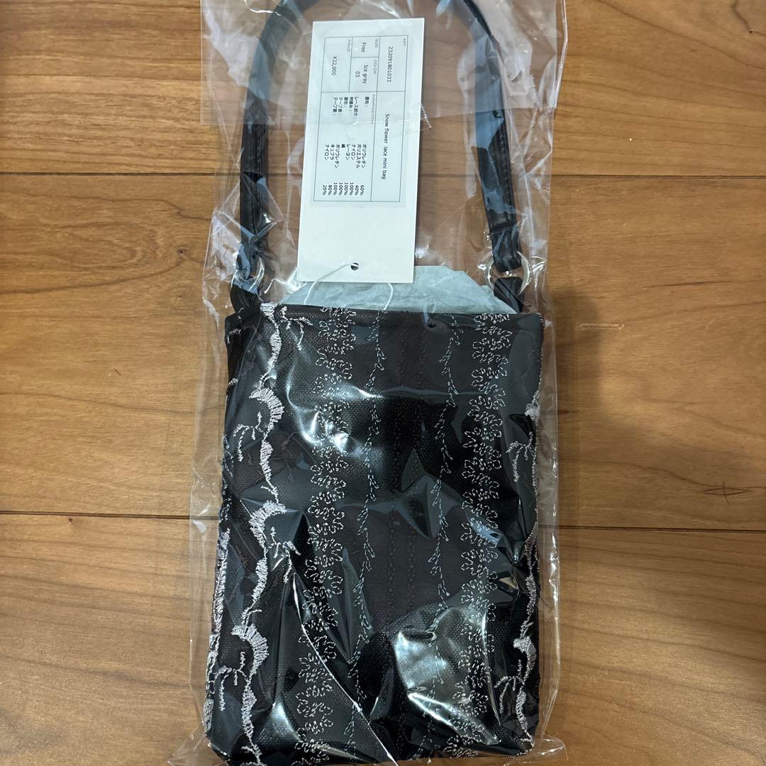 バッグ MURRAL  flower lace mini bag (Black)
