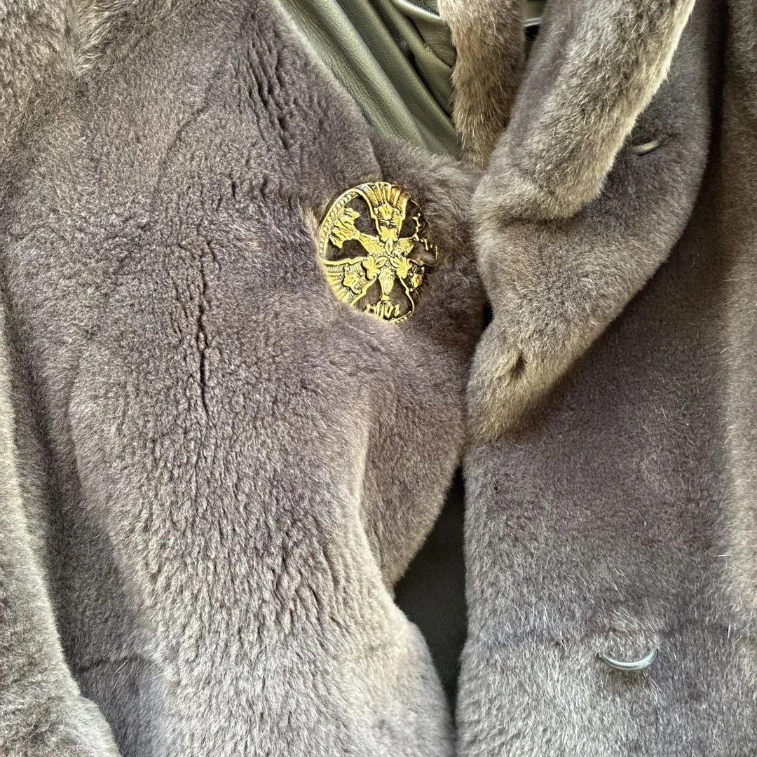 高品質パリエンヌキュイール.ダスコ毛皮ヌートリア9号ダークグレー(濃いグレー)