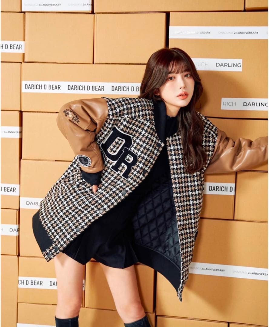 DARICH チェック柄スタジャン M