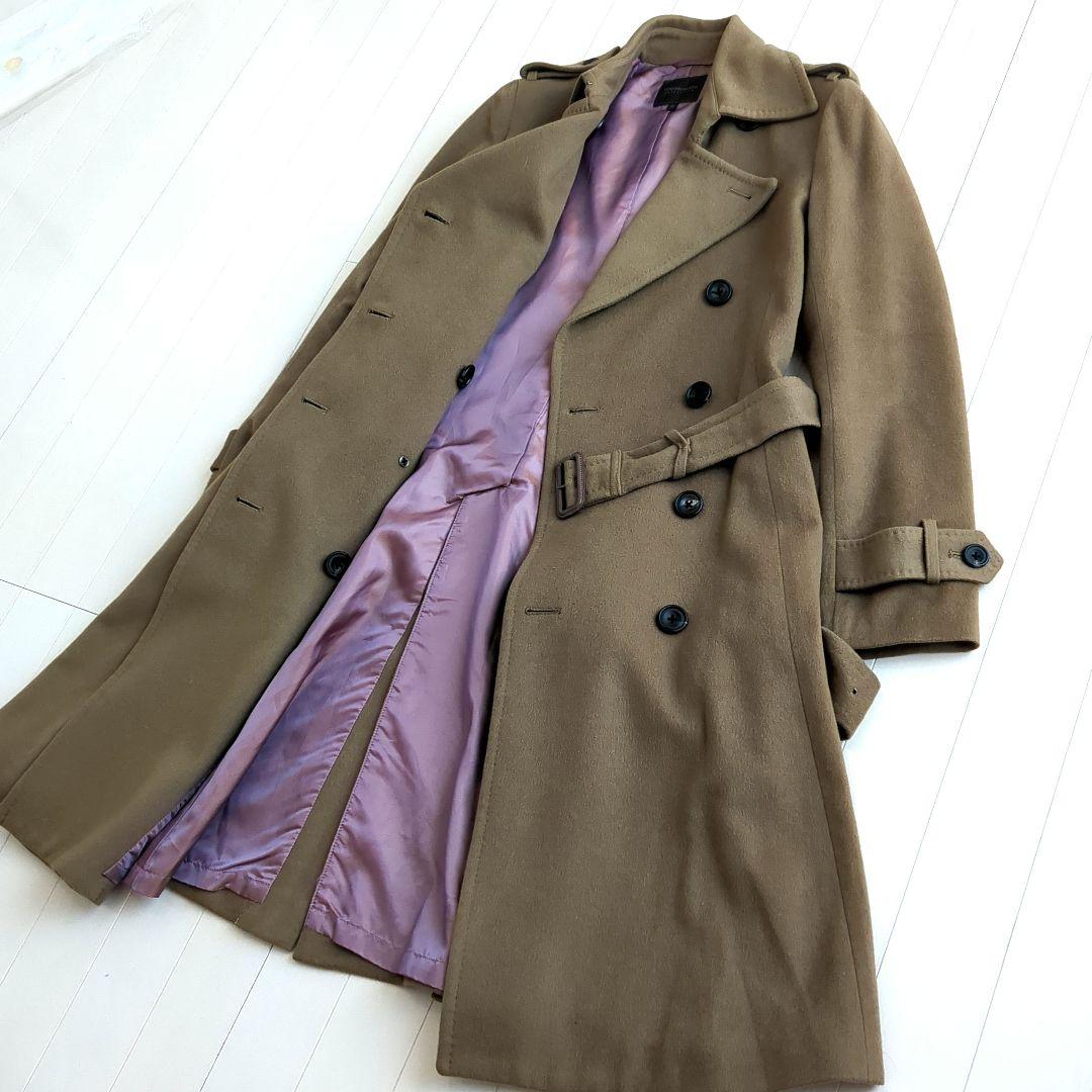 美品　トゥモローランド ロングコート カシミヤ100% ベルト ベージュ M