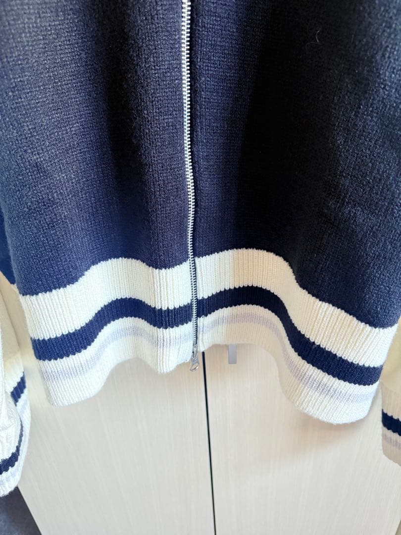 Nike ジップアップ トレーナー 95 ネイビー/ホワイト