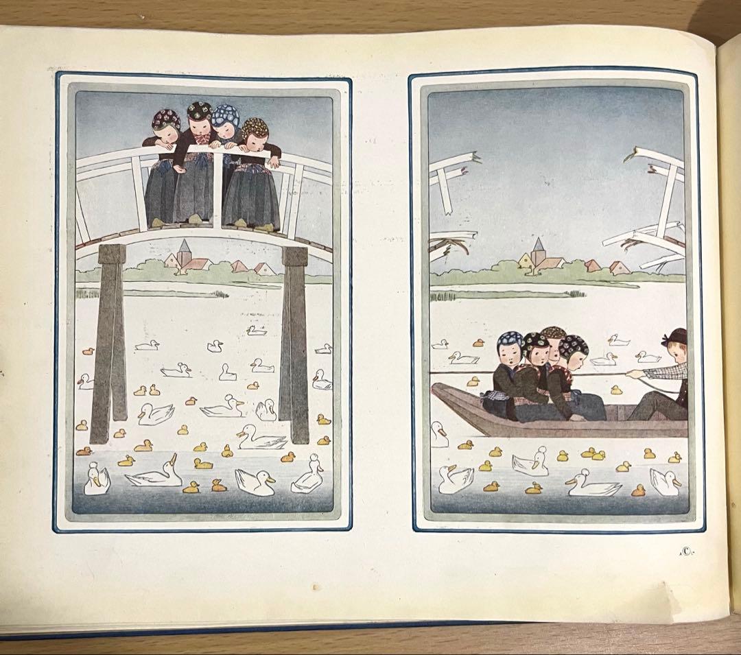 No.317 希少 洋書 古書 ル•メール 絵本 アンティーク オランダ童謡