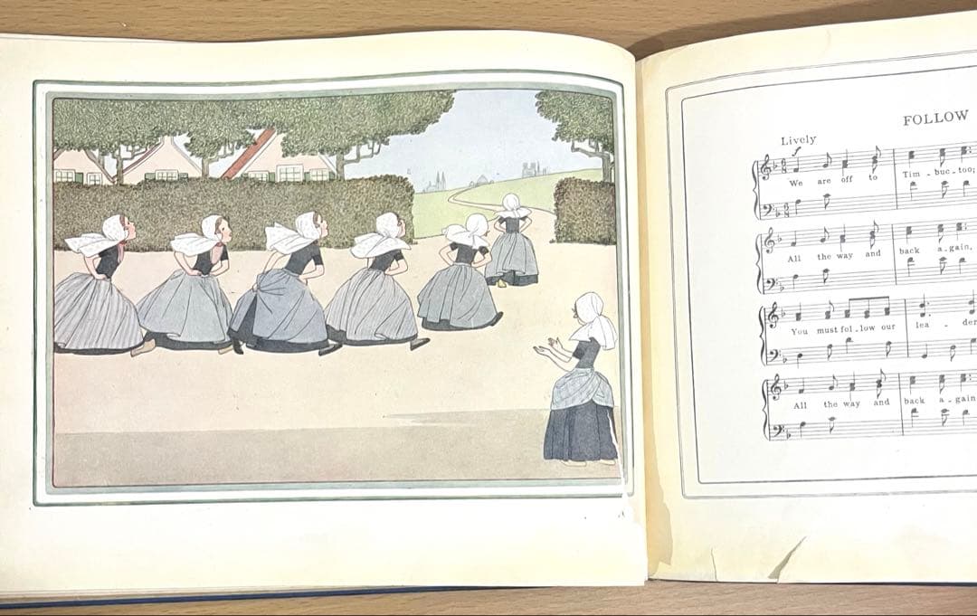 No.317 希少 洋書 古書 ル•メール 絵本 アンティーク オランダ童謡