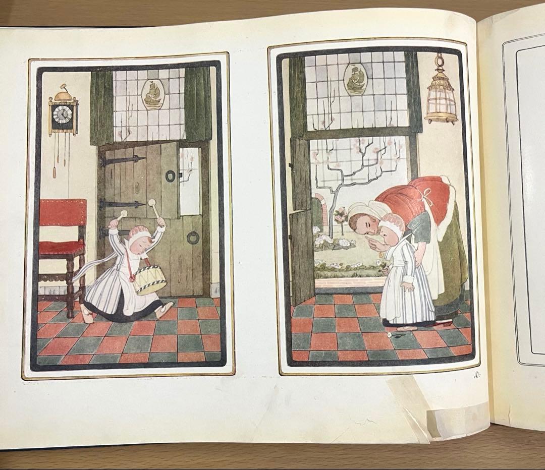 No.317 希少 洋書 古書 ル•メール 絵本 アンティーク オランダ童謡