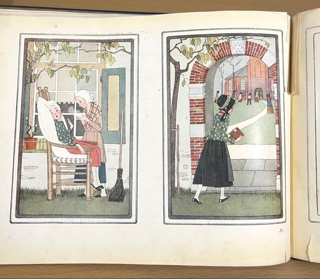 No.317 希少 洋書 古書 ル•メール 絵本 アンティーク オランダ童謡