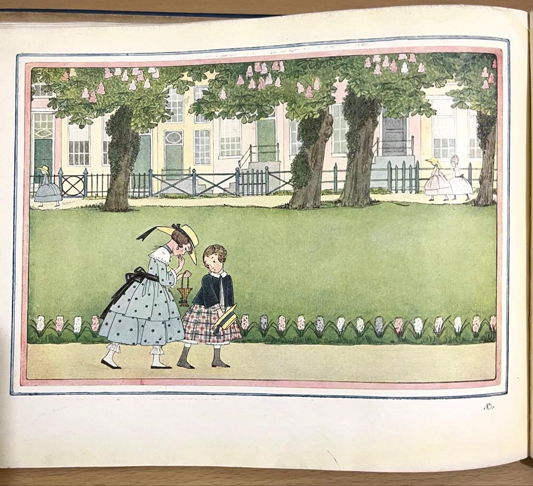 No.317 希少 洋書 古書 ル•メール 絵本 アンティーク オランダ童謡