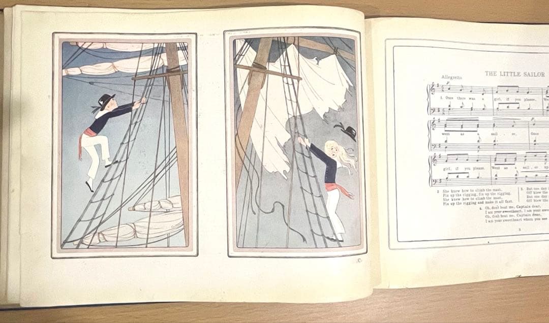 No.317 希少 洋書 古書 ル•メール 絵本 アンティーク オランダ童謡