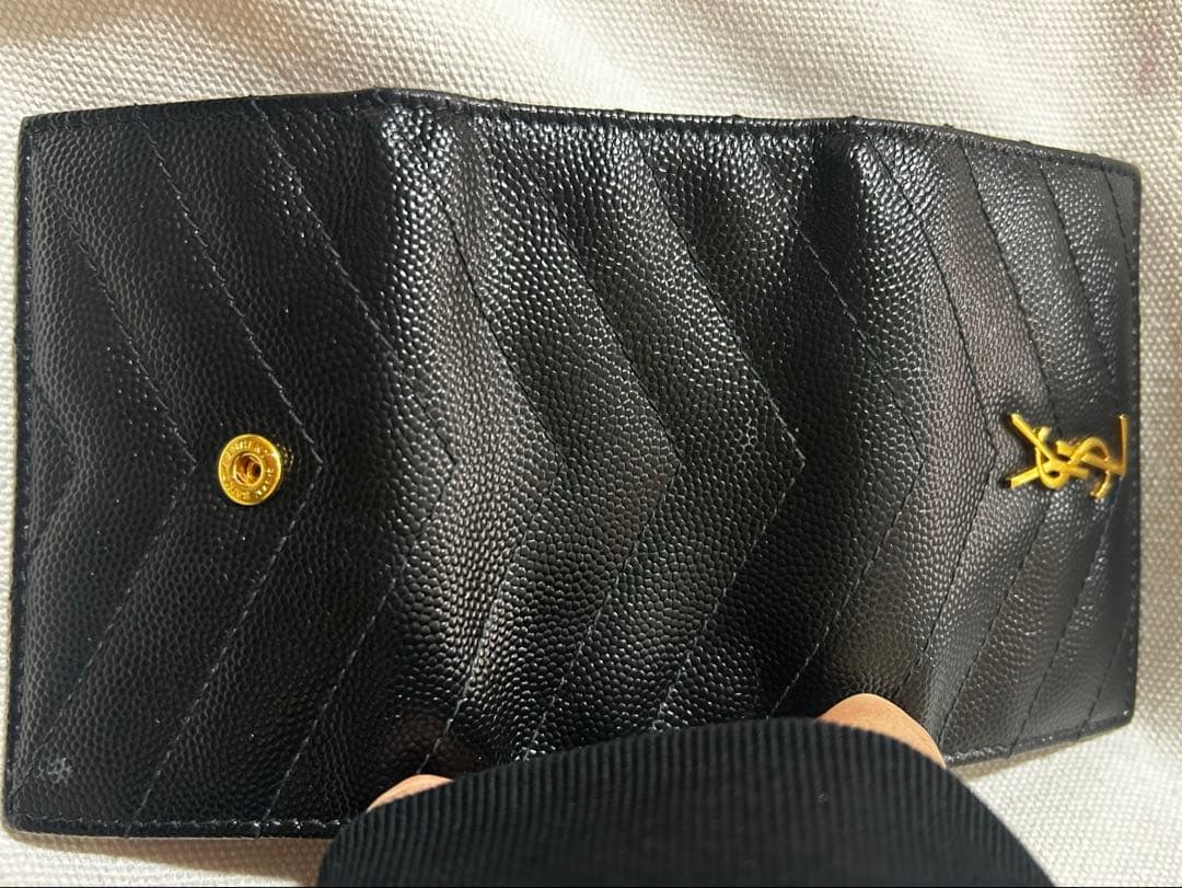 YSL イブサンローラン ブラックレザー キーケース