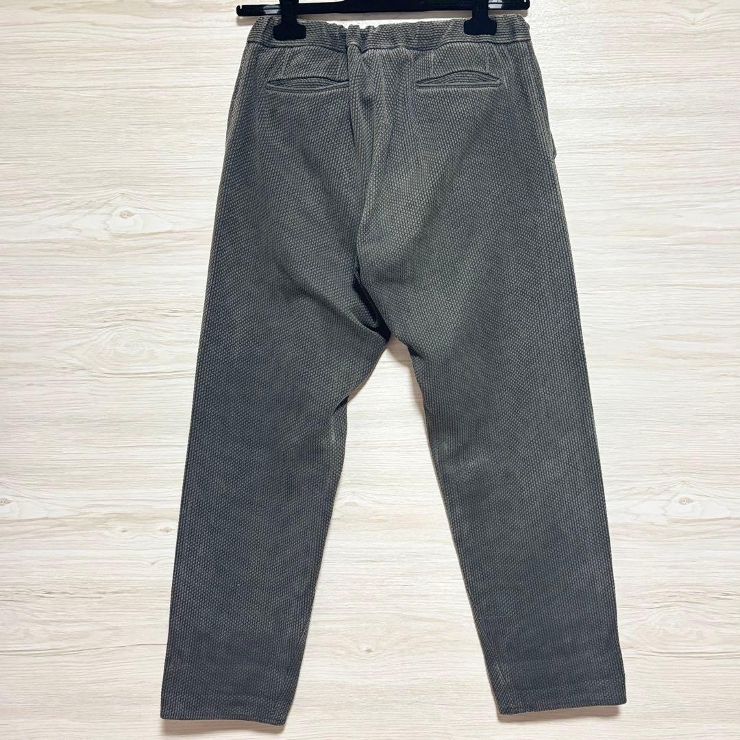 COLINA Sashiko curve Slacks 黒染