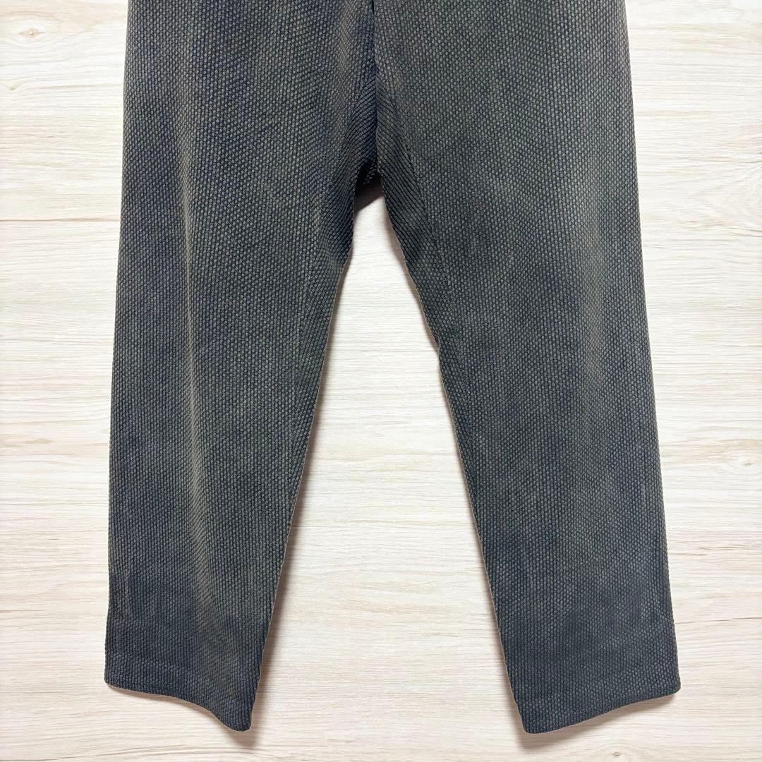 COLINA Sashiko curve Slacks 黒染