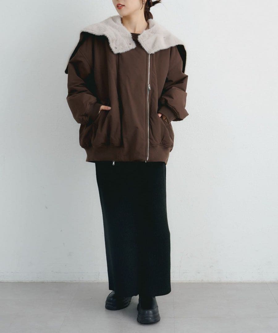 CIAOPANICTYPY KAIRI企画 撥水2WAYジップ中綿ブルゾン