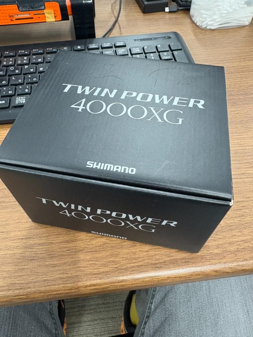中古 シマノ ツインパワー4000XG ハンドル ゴメクサス スピニングリール