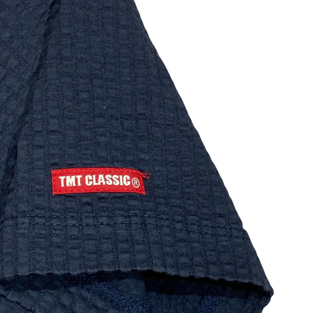 クチブエゴルフ×TMTクラシック 半袖 ストレッチ ポロシャツ ネイビー メンズ