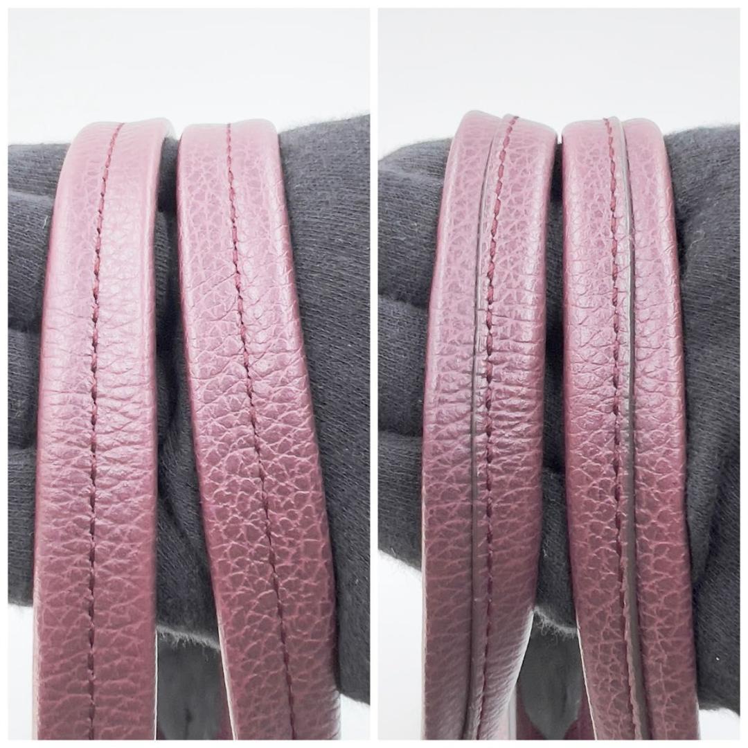 専用品 FURLA トートバッグ パープル ボルドー レザー A4可 未使用級