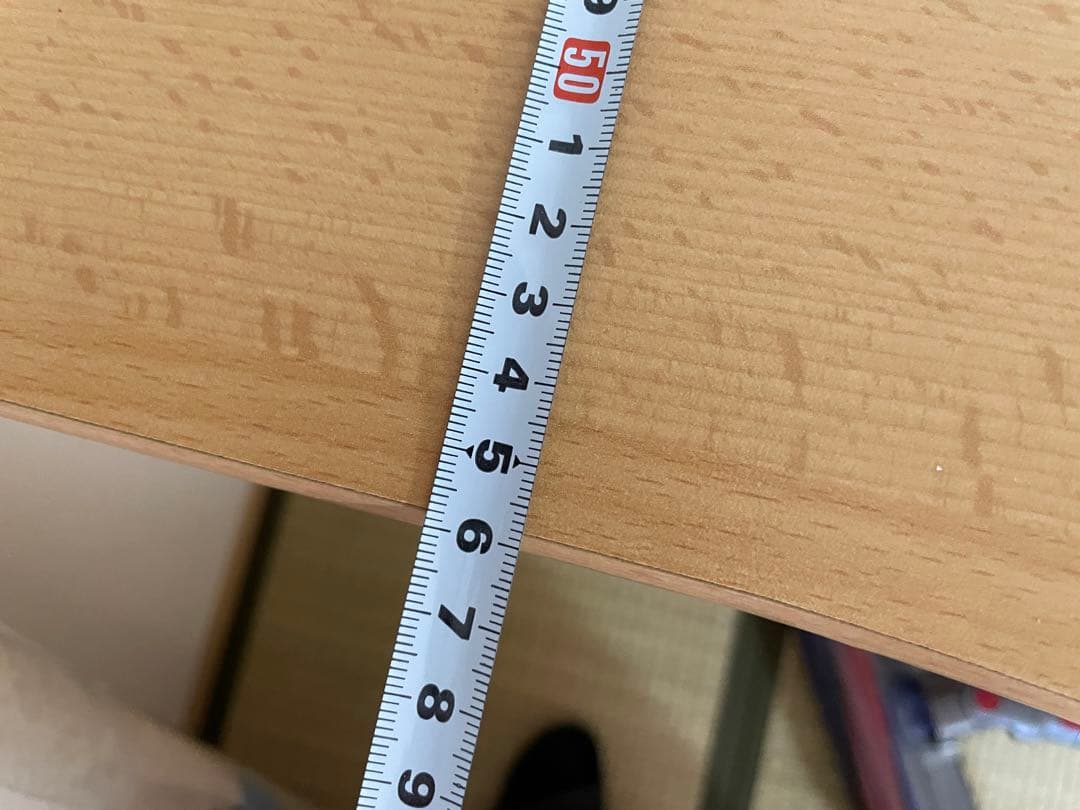 JJ　ナチュラル木製デスク 引き出し付き