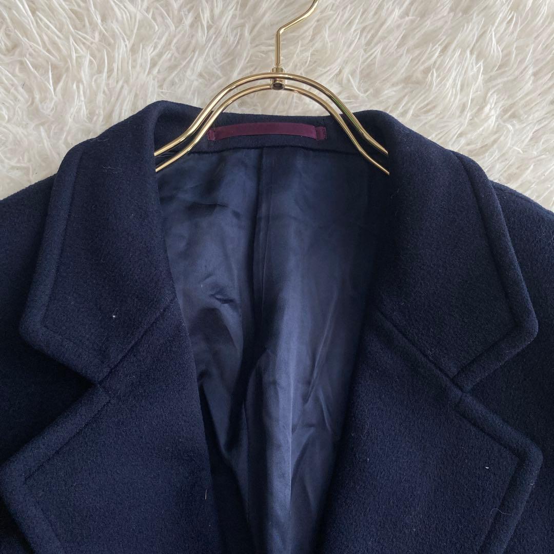 Paul Smith チェスターコート ネイビー M カシミア混