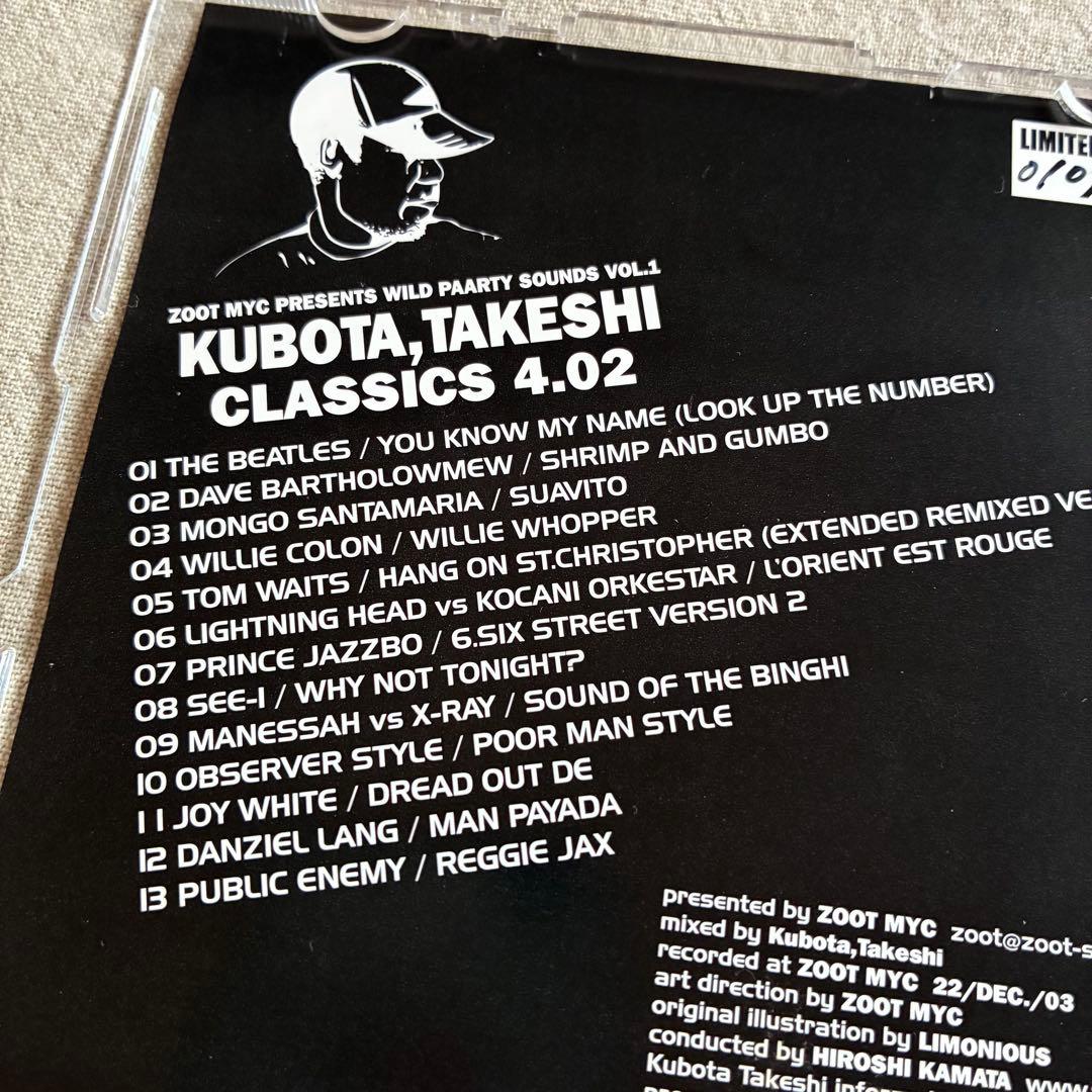 q*a様 KUBOTA TAKESHI CLASSICS 4.02 非売品CD