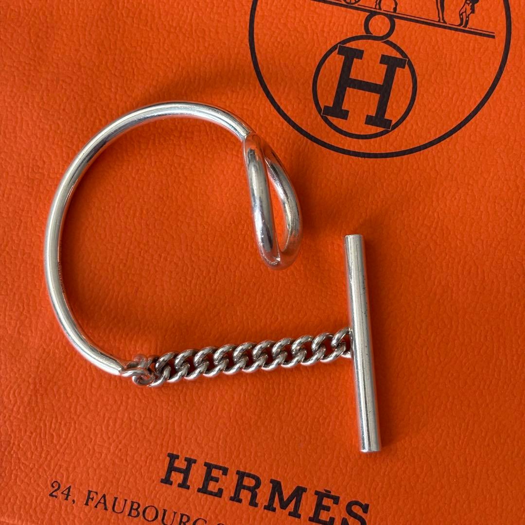 [正規品] HERMES 【Croiette】 シルバー925 ブレスレット