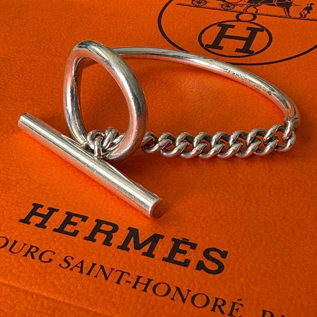 [正規品] HERMES 【Croiette】 シルバー925 ブレスレット