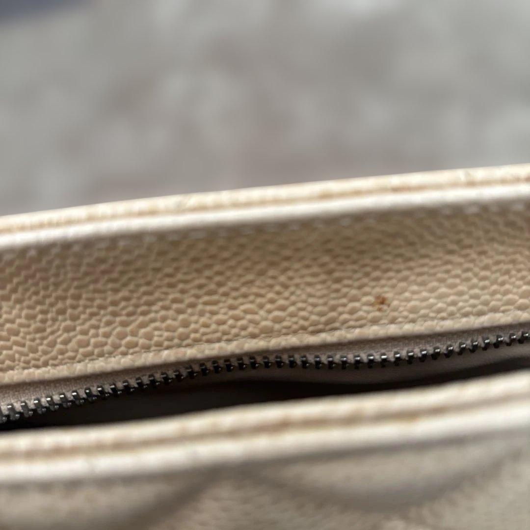 CHANEL ベージュ キルティング トートバッグ